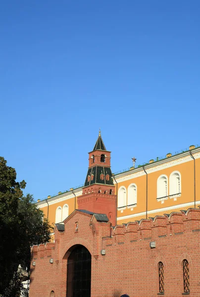 Kreml Věž Obloze Pozadí — Stock fotografie