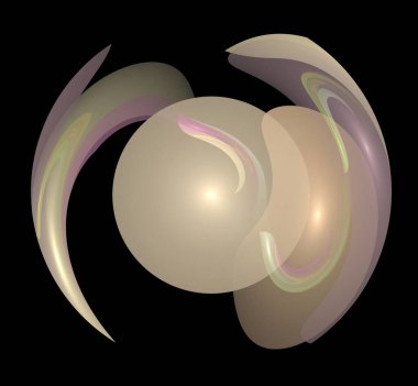 Dijital fraktal resimlerinden birinin resmi