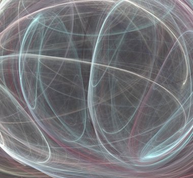 Dijital fraktal resimlerinden birinin resmi