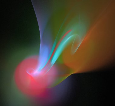 Dijital fraktal resimlerinden birinin resmi