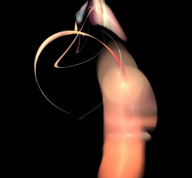 Dijital fraktal resimlerinden birinin resmi