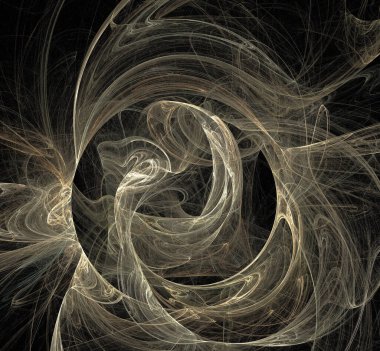 Dijital fraktal resimlerinden birinin resmi