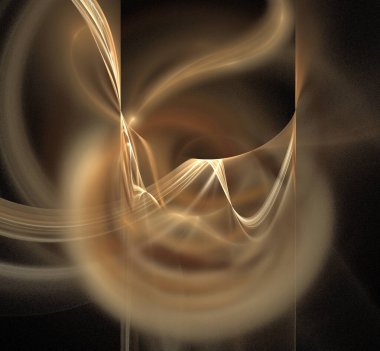 Dijital fraktal resimlerinden birinin resmi