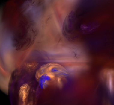 Dijital fraktal resimlerinden birinin resmi