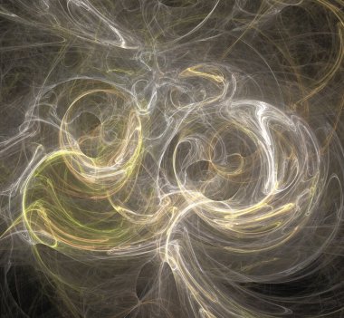 Dijital fraktal resimlerinden birinin resmi