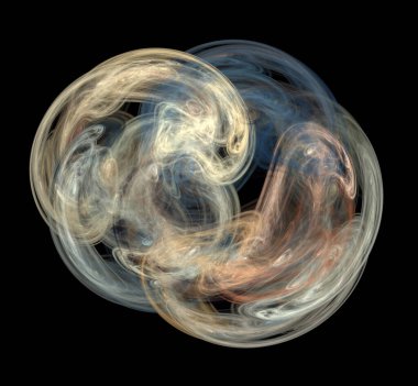 Dijital fraktal resimlerinden birinin resmi