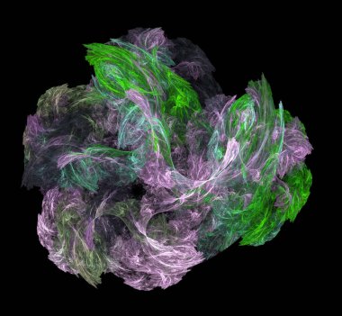 Dijital fraktal resimlerinden birinin resmi