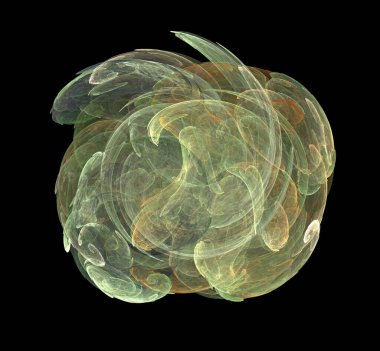 Dijital fraktal resimlerinden birinin resmi