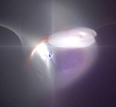 Dijital fraktal resimlerinden birinin resmi