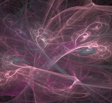 Dijital fraktal resimlerinden birinin resmi