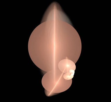 Dijital fraktal resimlerinden birinin resmi