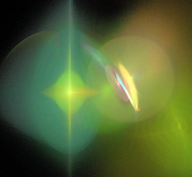 Dijital fraktal resimlerinden birinin resmi