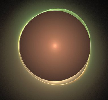 Dijital fraktal resimlerinden birinin resmi