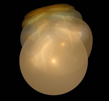 Dijital fraktal resimlerinden birinin resmi