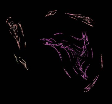 Dijital fraktal resimlerinden birinin resmi