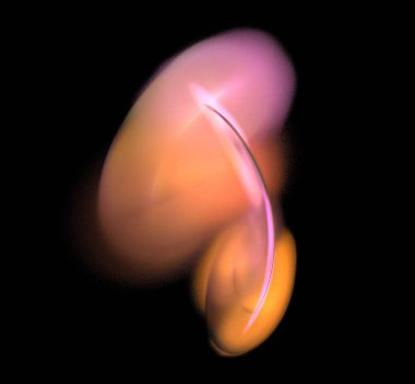 Dijital fraktal resimlerinden birinin resmi