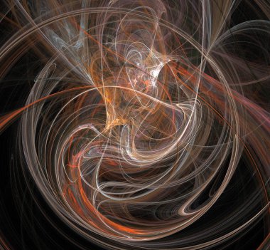 Dijital fraktal resimlerinden birinin resmi