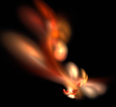 Dijital fraktal resimlerinden birinin resmi