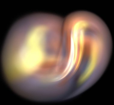 Dijital fraktal resimlerinden birinin resmi