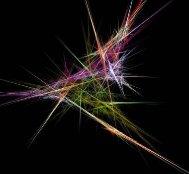 Dijital fraktal resimlerinden birinin resmi