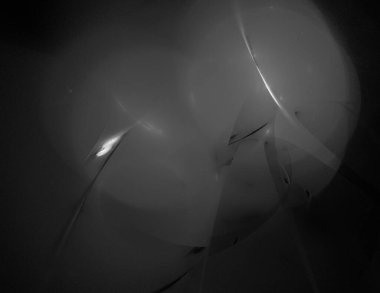 Siyah Renk Üzerine Bir Dijital Fraktal Resmi