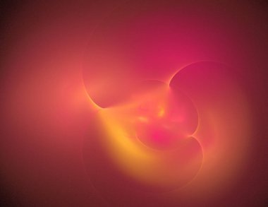 Siyah Renk Üzerine Bir Dijital Fraktal Resmi