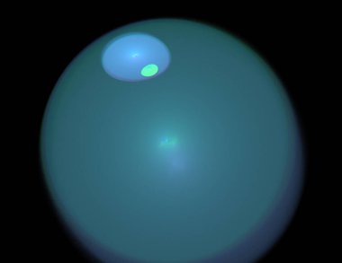 Siyah Renk Üzerine Bir Dijital Fraktal Resmi