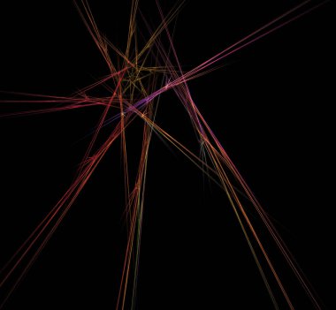 Dijital fraktal resimlerinden birinin resmi