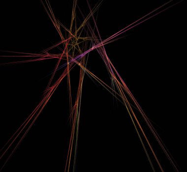 Dijital fraktal resimlerinden birinin resmi