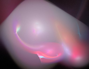 Siyah Renk Üzerine Bir Dijital Fraktal Resmi