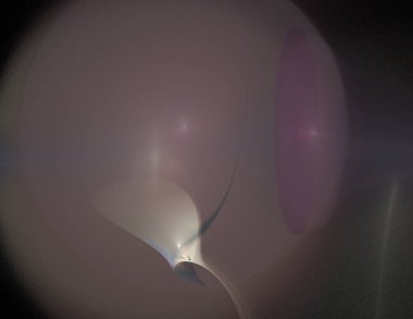 Siyah Renk Üzerine Bir Dijital Fraktal Resmi