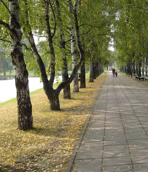 Parque Ciudad Otoño Septiembre —  Fotos de Stock