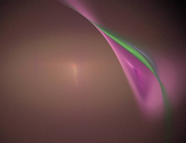 Siyah Renk Üzerine Bir Dijital Fraktal Resmi