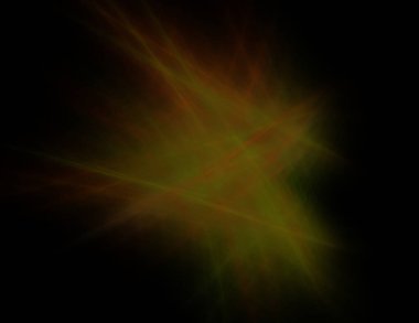 Siyah Renk Üzerine Bir Dijital Fraktal Resmi