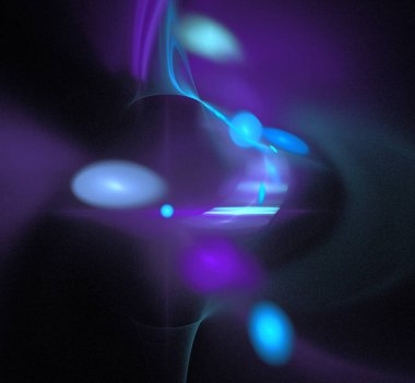 Dijital fraktal resimlerinden birinin resmi