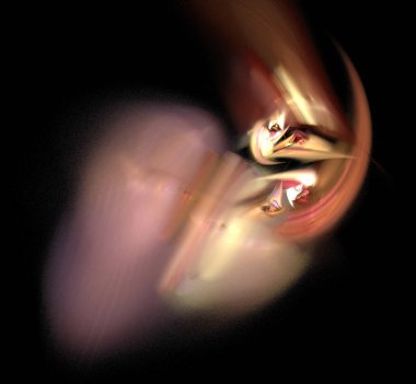 Dijital fraktal resimlerinden birinin resmi