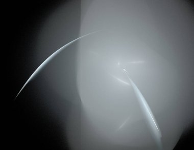 Siyah Renk Üzerine Bir Dijital Fraktal Resmi