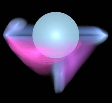 Dijital fraktal resimlerinden birinin resmi