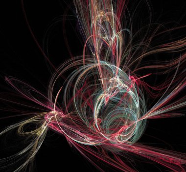 Dijital fraktal resimlerinden birinin resmi