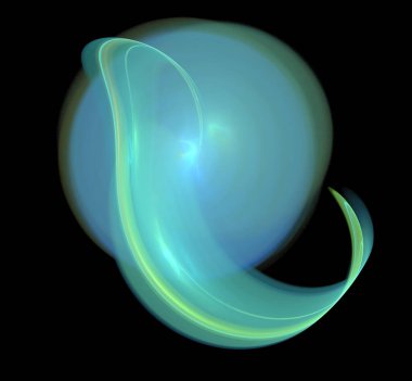 Dijital fraktal resimlerinden birinin resmi