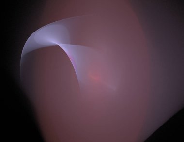 Siyah Renk Üzerine Bir Dijital Fraktal Resmi