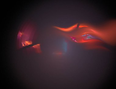 Siyah Renk Üzerine Bir Dijital Fraktal Resmi