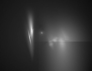 Siyah Renk Üzerine Bir Dijital Fraktal Resmi