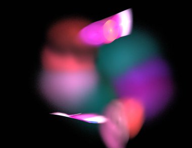 Siyah Renk Üzerine Bir Dijital Fraktal Resmi