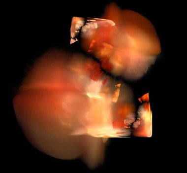 Dijital fraktal resimlerinden birinin resmi