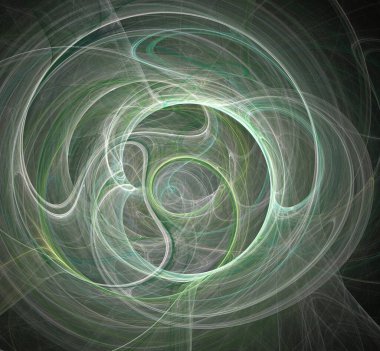 Dijital fraktal resimlerinden birinin resmi