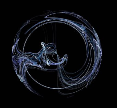 Dijital fraktal resimlerinden birinin resmi