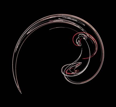 Dijital fraktal resimlerinden birinin resmi