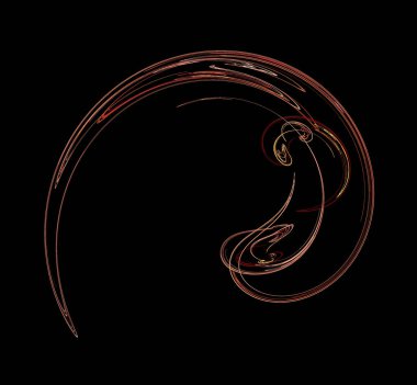 Dijital fraktal resimlerinden birinin resmi