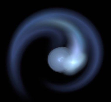 Dijital fraktal resimlerinden birinin resmi